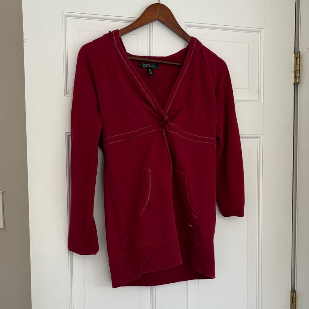 BAMBOO Women's Deep Red Hoodie